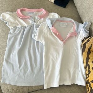 Little English Brother Sister Matching Set Blue Pink Colorblock